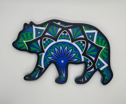 Mandala Bear Art - SoCal Geek Prints